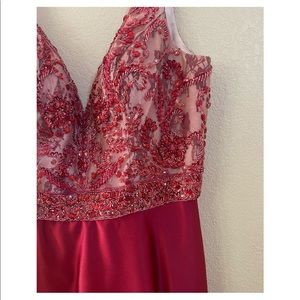 Maroon Prom Dress. Size L. From E.D. Young.